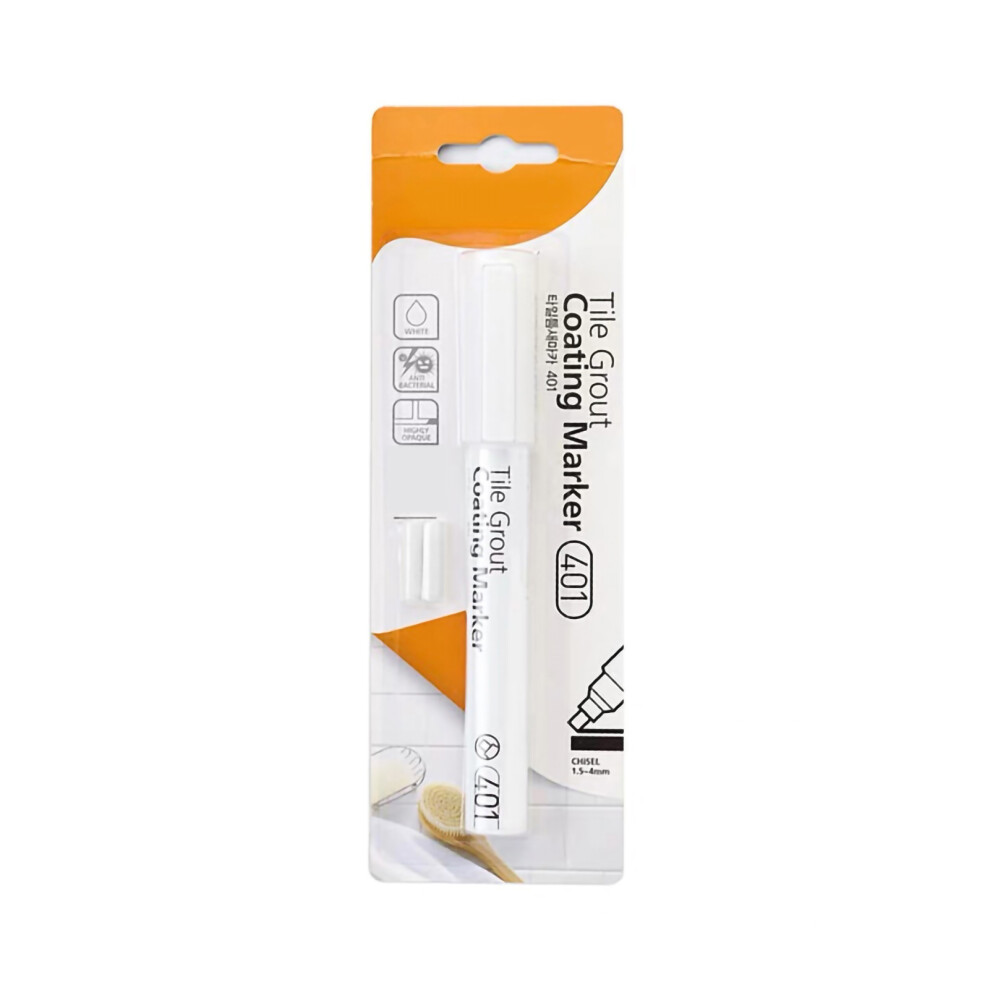 (Beige) Grout Pen Tile Paint Marker For Bathroom Kitchen White 685922854124