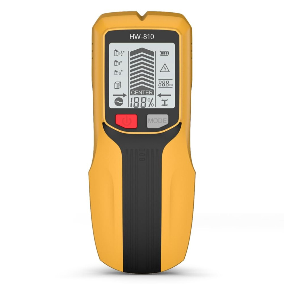 Metal Detector Wall Stud Finder With Electronic Screw Sensor Locator For Wood Studs And Ac Live Wire Detection Yellow 9016109244857