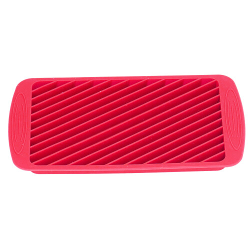 (Red) 20-Compartment Silicone Ice Cube Tray Red DIY Kitchen