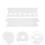 4 Pcs Acrylic Billiard Cue Rack Wall Mount Holds 6 Cues Space Saving 11