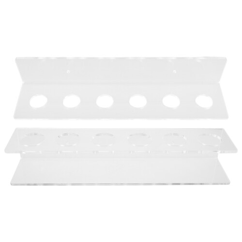 4 Pcs Acrylic Billiard Cue Rack Wall Mount Holds 6 Cues Space Saving 1