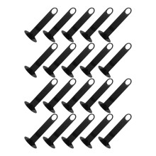 40Pcs Stable Black Plastic Disc Cone Holders for Sports Training Use