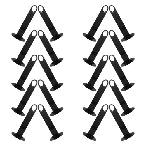 40Pcs Stable Black Plastic Disc Cone Holders for Sports Training Use 2