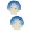 2Pcs Ceramic 6 Holes Ocarina Shell Musical Instrument 7