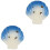2Pcs Ceramic 6 Holes Ocarina Shell Musical Instrument 3