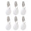 (Oval) 6Pcs Tablecloth Weights Marble Stainless Steel Waterproof Rustproof 1