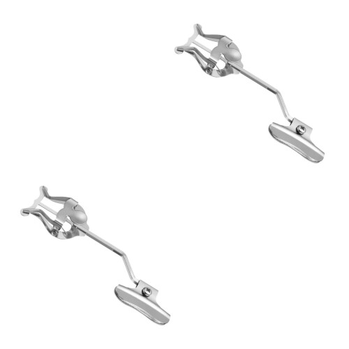 2Pcs Trumpet Trombone Sheet Music Clip Holder Silver 1