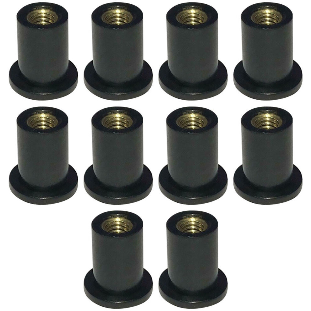 20 Pcs Rubber Well Nuts Durable Motorcycle Windscreen Hardware 033787652896