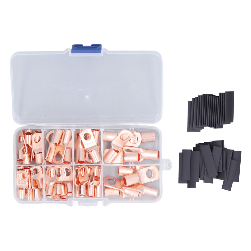 Copper Wire Terminal Set Tin Plated Battery Lugs Heat Shrink 685922857194