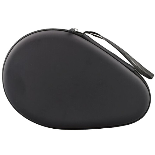 Table Tennis Racket Case, Zippered Paddle Case, Ping Pong Paddle Storage Bag, Black