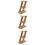 3 Pcs Multi-Layer Bamboo Flower Rack Desktop Plant Stand Storage Shelf 8