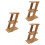 3 Pcs Multi-Layer Bamboo Flower Rack Desktop Plant Stand Storage Shelf 6