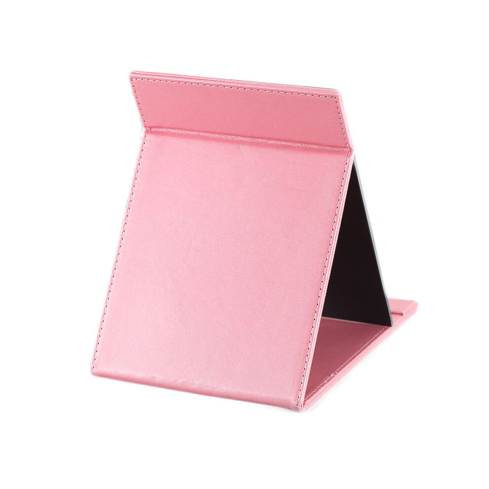 Iplusmile Pink 2Pcs Large Pu Desktop Folding Makeup Tool