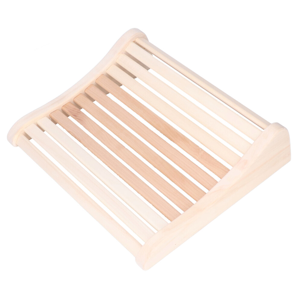 Sauna Pillow Ergonomic Wooden Back Bolster Pain Relief