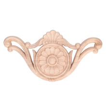 (Type Four) Wood Applique Easy Install Durable Natural Classic Carving