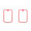 2Pcs Tempered Glass Chopping Board Rectangular Countertop Board 5