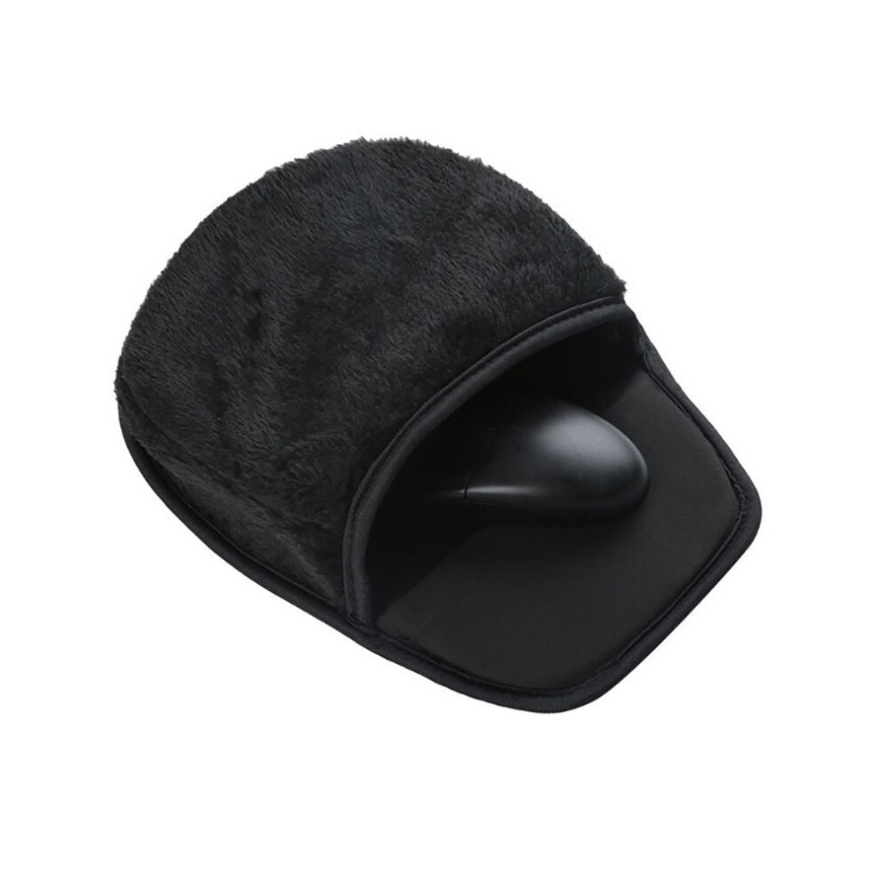 Usb Heated Mouse Pad Plush Wrist Rest Winter Hand Warmer 685922859594