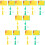 12 Pcs Price Frame Clip Plastic Display Board Label 10