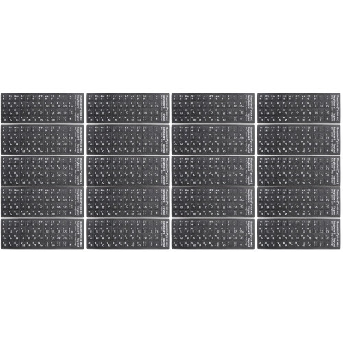 20 Pcs Universal Foreign Language Keyboard Stickers Pc Layout 1