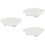 3 Pieces Baked Snail Plate White Baking Dish Restaurant Escargot 6