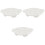 3 Pieces Baked Snail Plate White Baking Dish Restaurant Escargot 3
