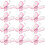 200 Pcs Sheer Mesh Wire Glitter Pink 2