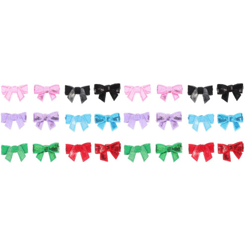 2 Pieces Cute Soft Bowknot Sewing Accessories Diy Bowtie Decorations 2