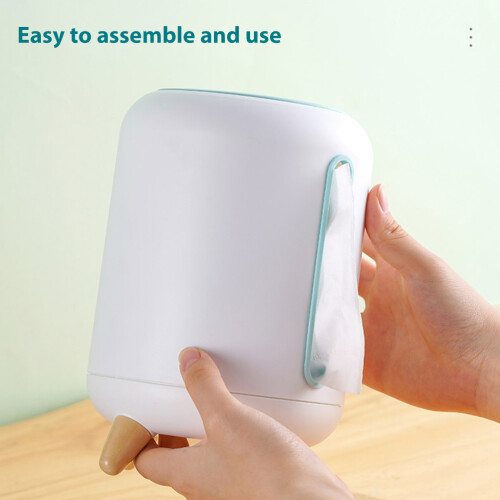 Plastic Tissue Box Round Pumping Cylinder Storage 2
