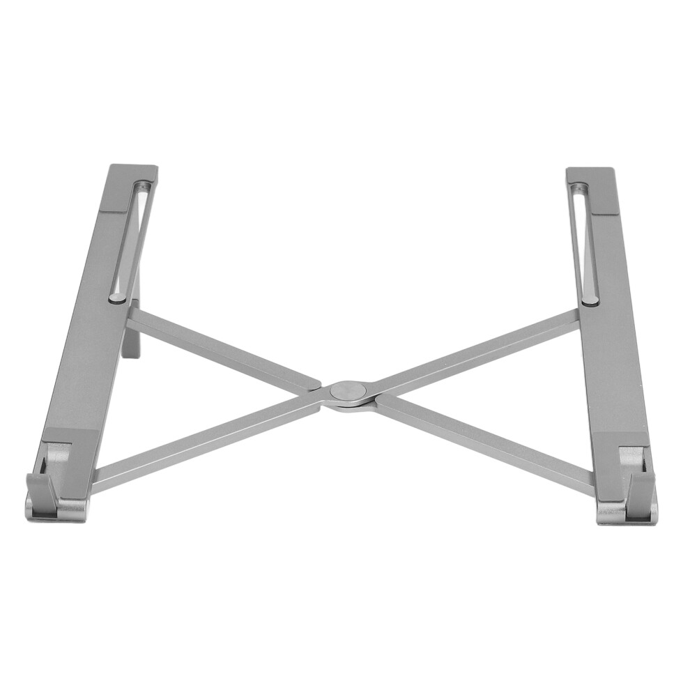 (Grey) Aluminum Laptop Stand Foldable Adjustable 10-17In Tablet Holder Grey 685922864079