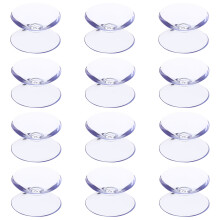 2 Count Nonslip Pads Suction Cup Non-Slip Mat Clear Double Sided Cups