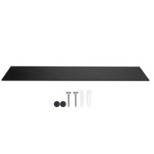 (Black 60cm) Bathroom Wall Rack Shelf 60cm Black