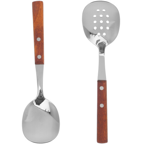 3 Sets Buffet Serving Spoon Slotted Kitchen Accessory 1