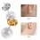 4 Pieces Hypoallergenic Earring Hooks Back Lifters For Studs 10