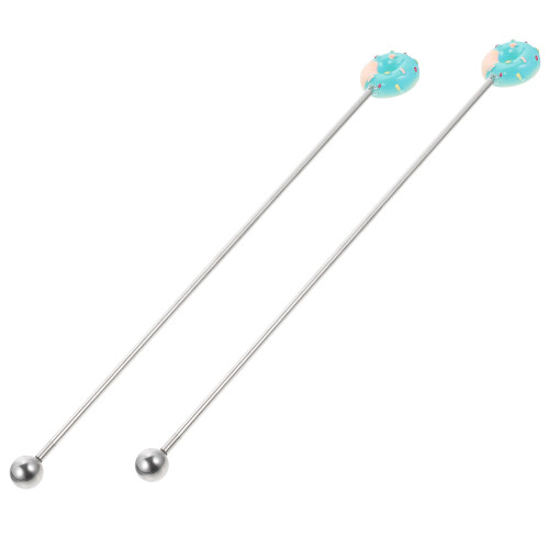 4 Pcs Drink Stirrers Long Handle Coffee Stirrers Reusable Stirring