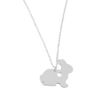 Set Of 3 Rabbit Necklace Girl Jewellery Women Cool Pendant Adorable