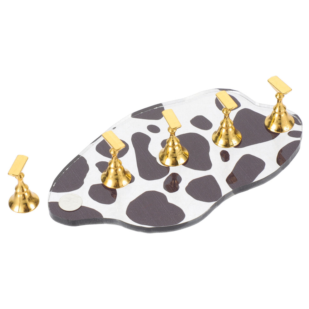 Aboofan 4 Sets Nail Art Practice Stands With Base For Fake Nail Tips Display