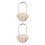 2 Count Decorative Storage Wall Hanging Basket Organizer Wire Mesh 4
