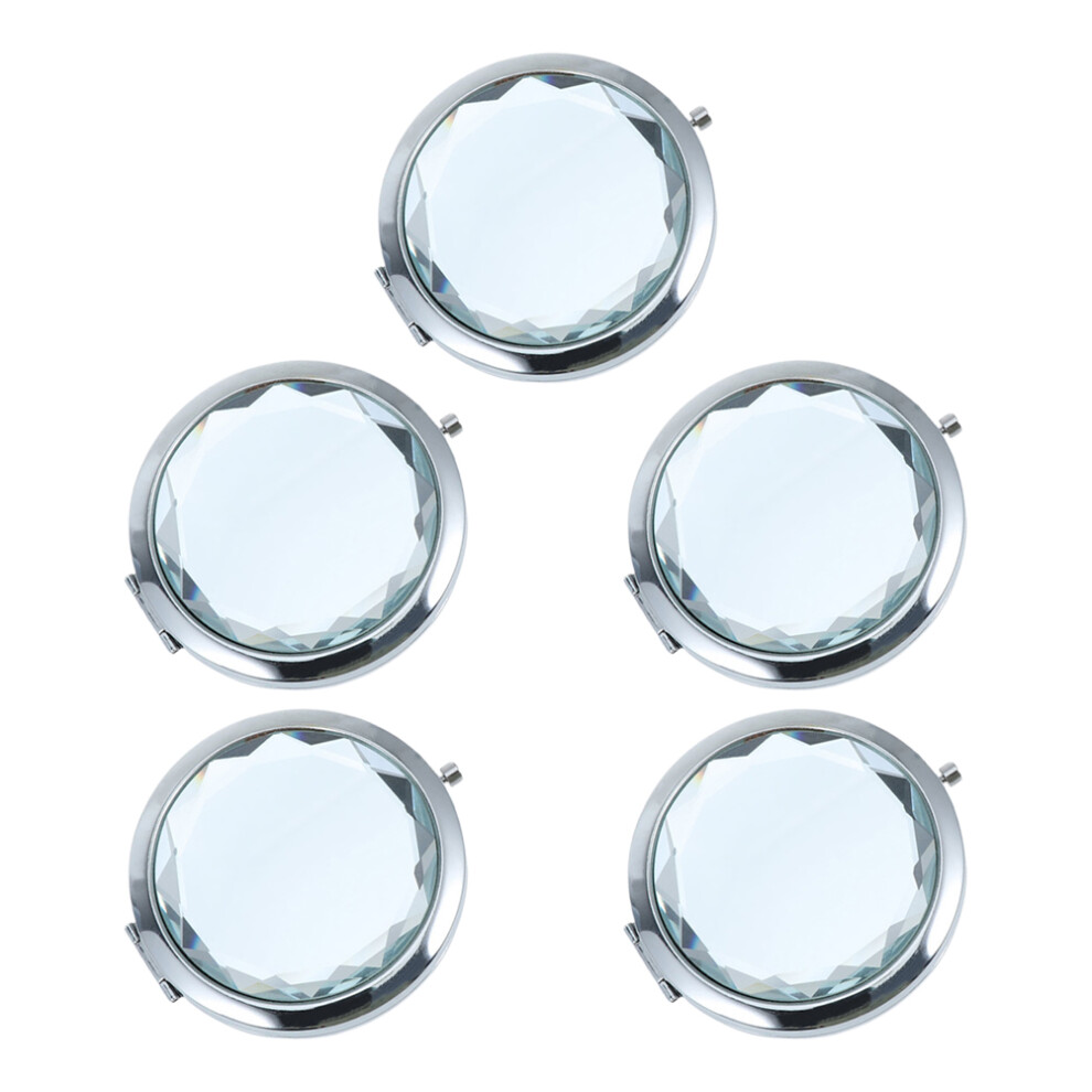 Aboofan 5Pcs Foldable Makeup Mirrors Antique Style Double-Sided