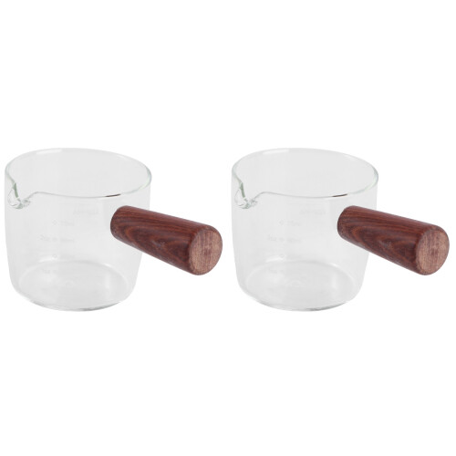 2 Pcs Milk Cup Thickened Frothing Pitcher Espresso Measuring 1