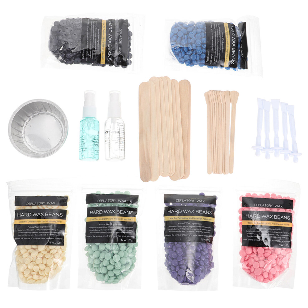 Aboofan Hard Wax Beans Hair Removal Kit For Face Eyebrow Nose