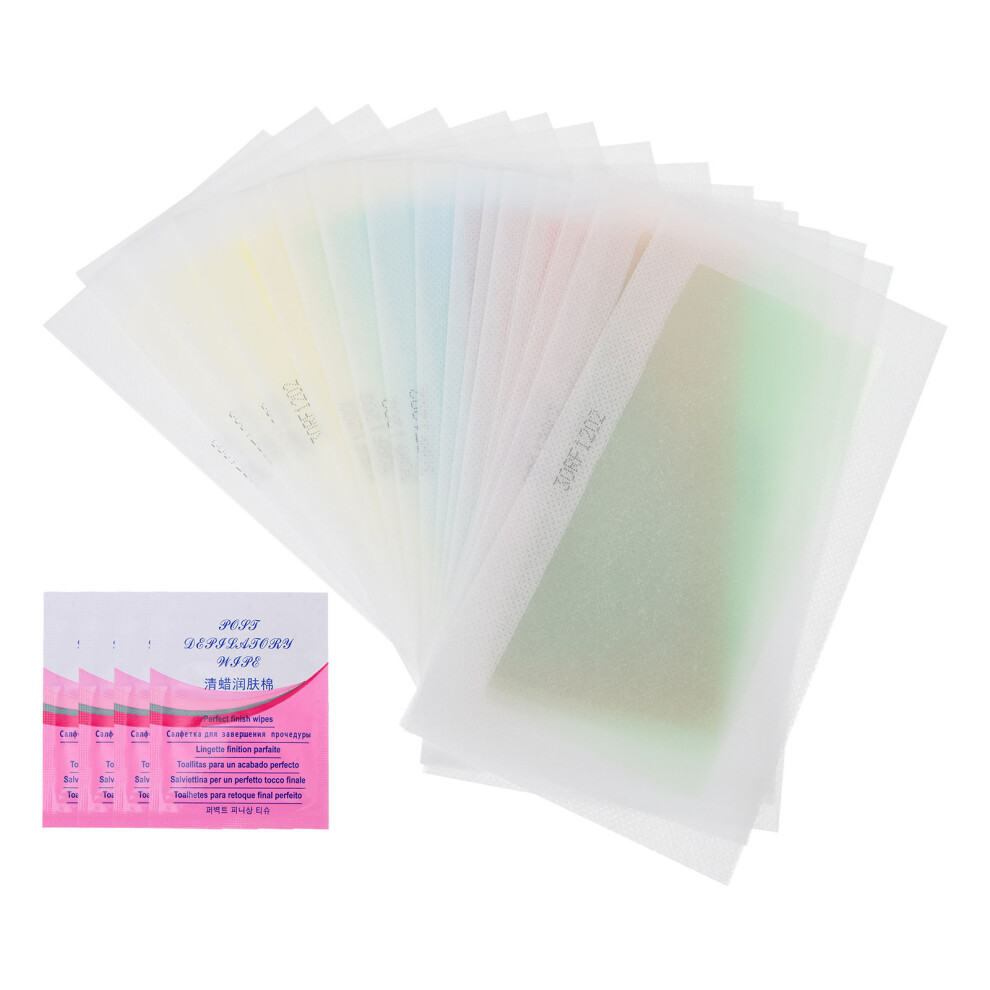 Aboofan 20Pcs Double-Sided Disposable Wax Hair Removal Papers