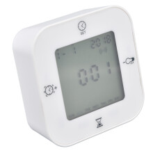 Gravity Thermo Hygrometer Alarm Clock Indoor Sound Control Luminous