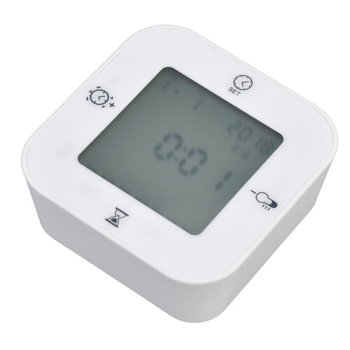 Gravity Thermo Hygrometer Alarm Clock Indoor Sound Control Luminous 1