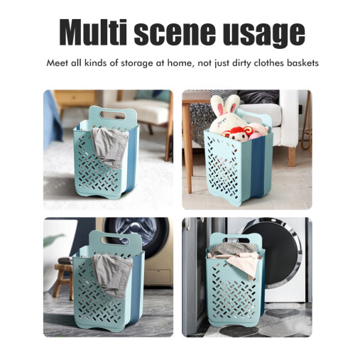 Wall Mounted Laundry Organizer Basket Space Saving Bathroom Dirty 2
