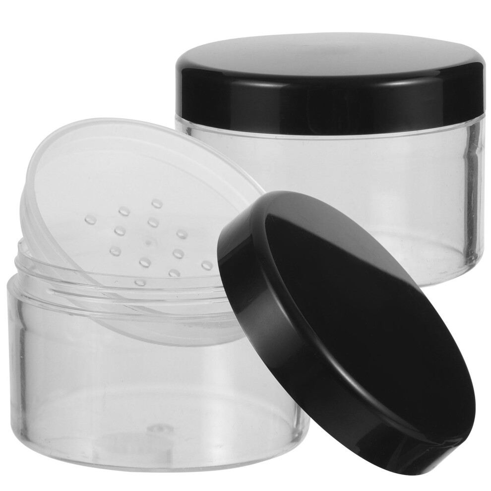 Aboofan 8 Pcs Plastic Empty Powder Case Containers Jar