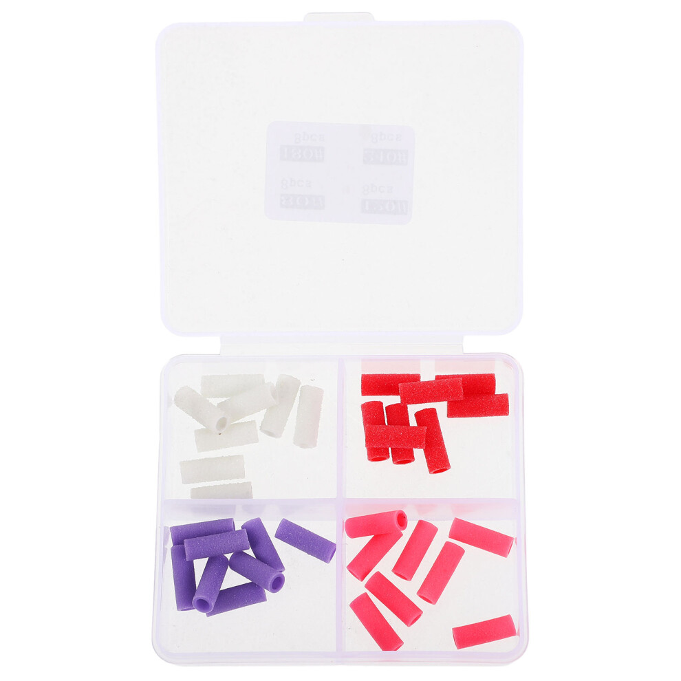 Aboofan 32Pcs Sanding Bands For Girl Nail Drill Manicure Polishing
