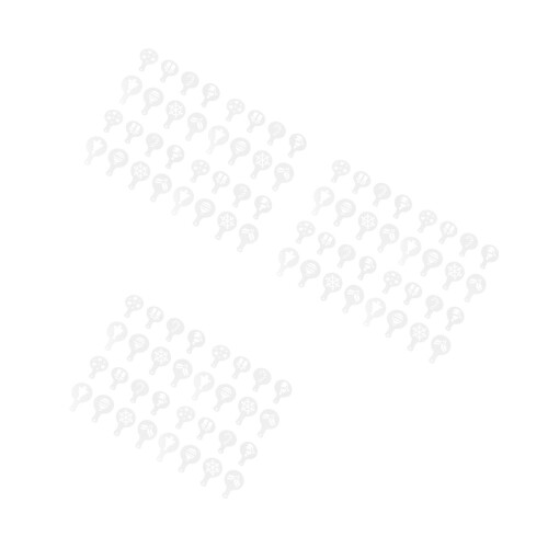96 Pcs Coffee Decorating Stencils Cappuccino Art Cake Tool 2