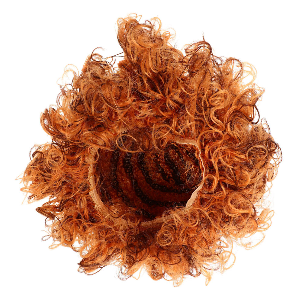Aboofan Unisex Short Curly Hair Wig For Women - Natural African Style Synthetic Afro