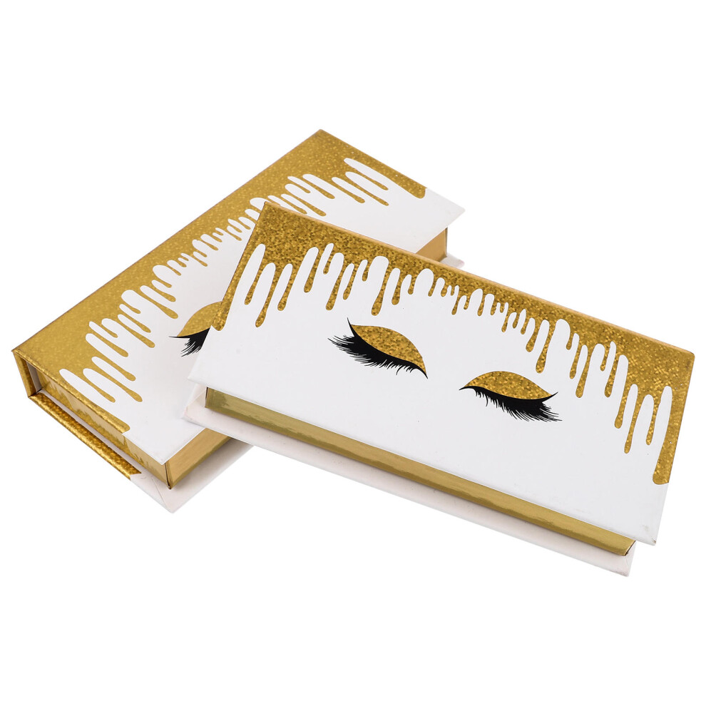 Aboofan 2Pcs Portable False Eyelash Packaging Boxes