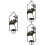Set Of 3 Candlesticks Wall Sconces Hanging Holder 6